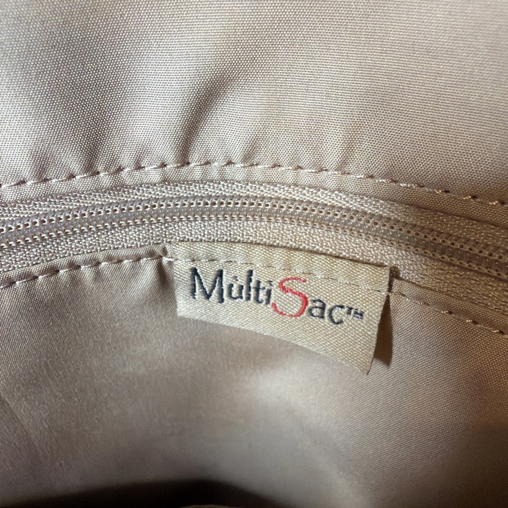 MultiSac Floral Mini Backpack White Butterfly Print Convertible Purse NWOT - Picture 7 of 11